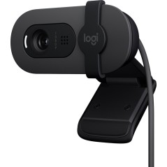 Logitech BRIO 100 1920 x 1080 Webcam - High-Quality Wired Streaming for Crystal Clear Video